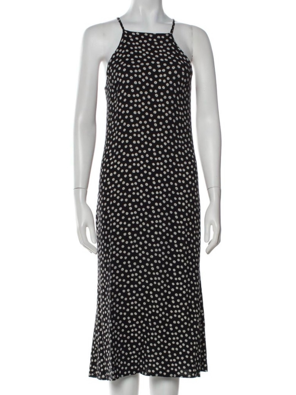 Reformation - Black and White - Floral Dress - XS